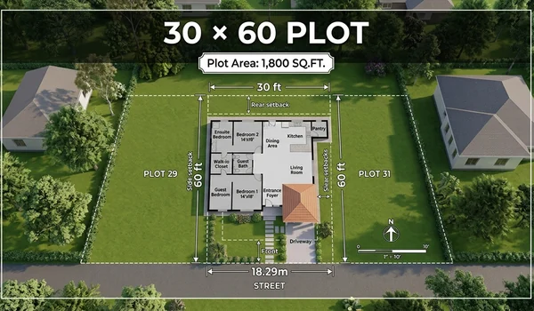 30 by 60 residential villa plot of 1,800 sq.ft. at Prestige IVC Road, Devanahalli