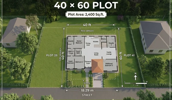 40 by 60 residential villa plot of 2,400 sq.ft. at Prestige IVC Road, Devanahalli